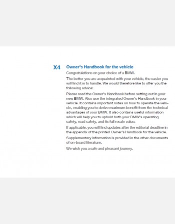 bmw x4 2017 owners manual